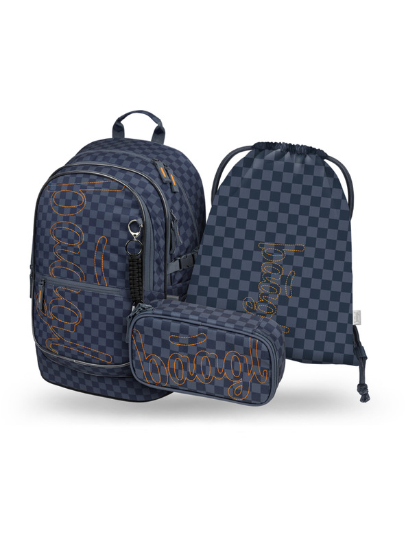 BAAGL  BAAGL SZETT 3 Core Ska kék: hátizsák, tolltartó, zsák GRS