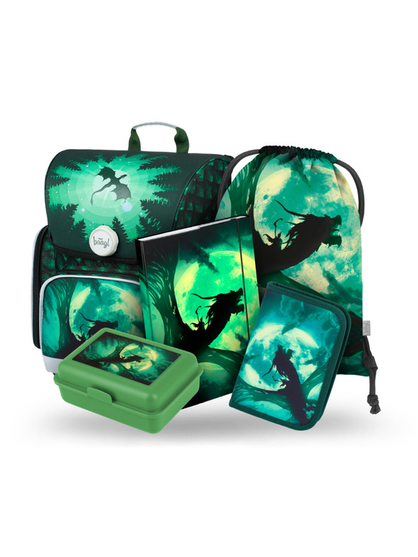 BAAGL  BAAGL 5 SZETT Ergo Sárkány: aktamappa, tolltartó, zsák, borítók, doboz