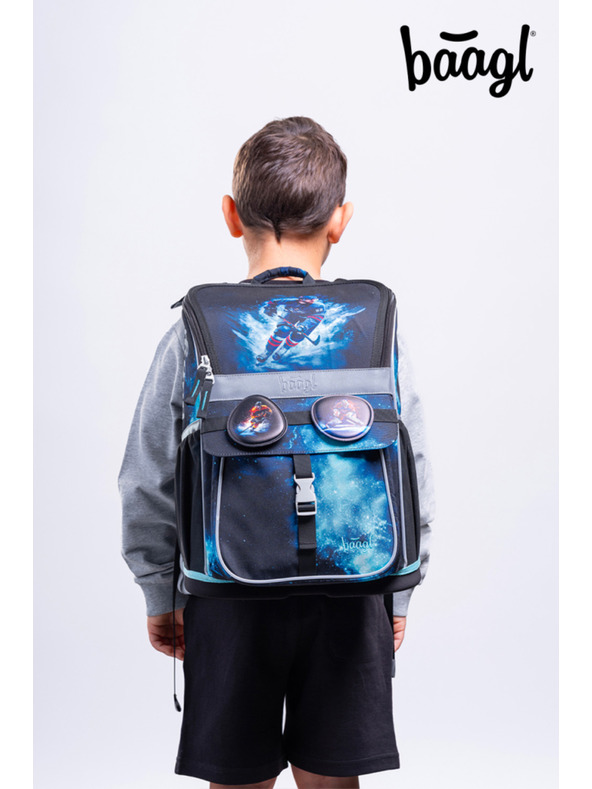 BAAGL  BAAGL SZETT 5 Zippy Hokej: aktamappa, tolltartó, zsák, kötény, pénztárca