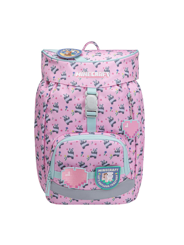 BAAGL  BAAGL SZETT 3 Airy Minecraft Panda: hátizsák, tolltartó, zsák