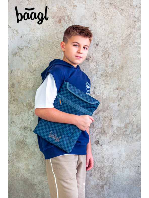 BAAGL  BAAGL KÉSZLET 5 Core Ska kék: hátizsák, toll, zsák, övtáska, notebook tok GRS