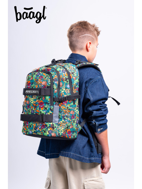 BAAGL  BAAGL Iskolai hátizsák Skate Minecraft Chaos