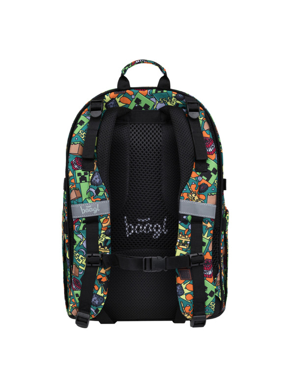BAAGL  BAAGL Iskolai hátizsák Skate Minecraft Chaos