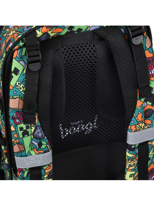BAAGL  BAAGL Iskolai hátizsák Skate Minecraft Chaos