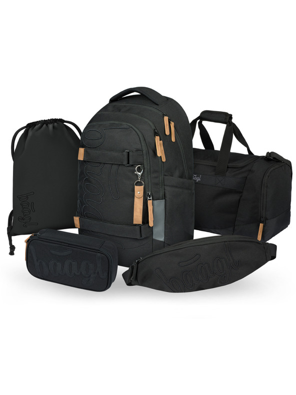 BAAGL  BAAGL SET 5 Skate Max Darkness: hátizsák, tolltartó, sportzsák, sporttáska, övtáska