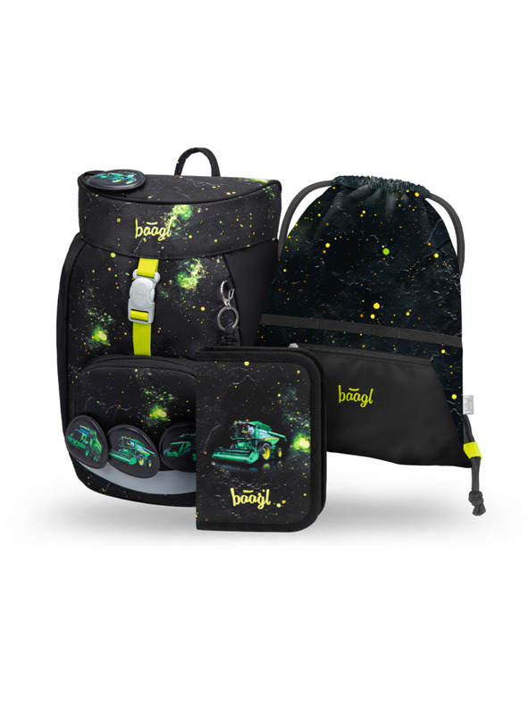 BAAGL  BAAGL SET 3 Airy Traktor: hátizsák, tolltartó, zsák GRS