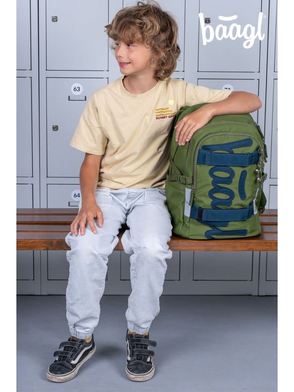 BAAGL  BAAGL Iskolai hátizsák Skate Olive GRS