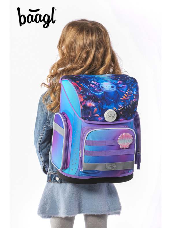 BAAGL  BAAGL SET 3 Ergo Axolotl: aktatáska, tolltartó, zsák