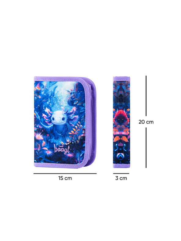 BAAGL  BAAGL SET 3 Ergo Axolotl: aktatáska, tolltartó, zsák