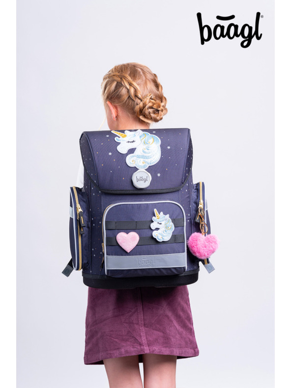 BAAGL  BAAGL Iskolai aktitáska Ergo Unicorn Gold