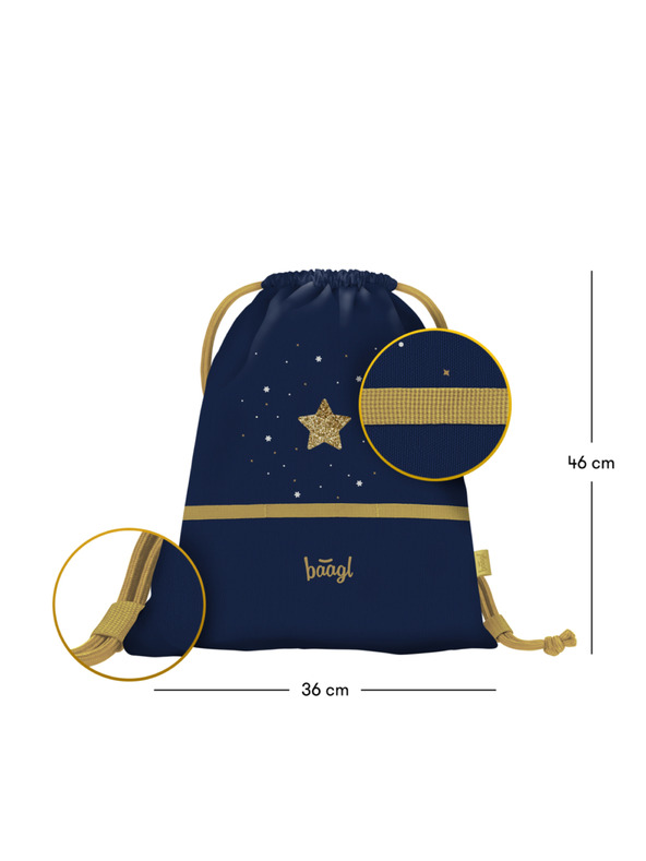 BAAGL  BAAGL Zsák Unicorn Gold