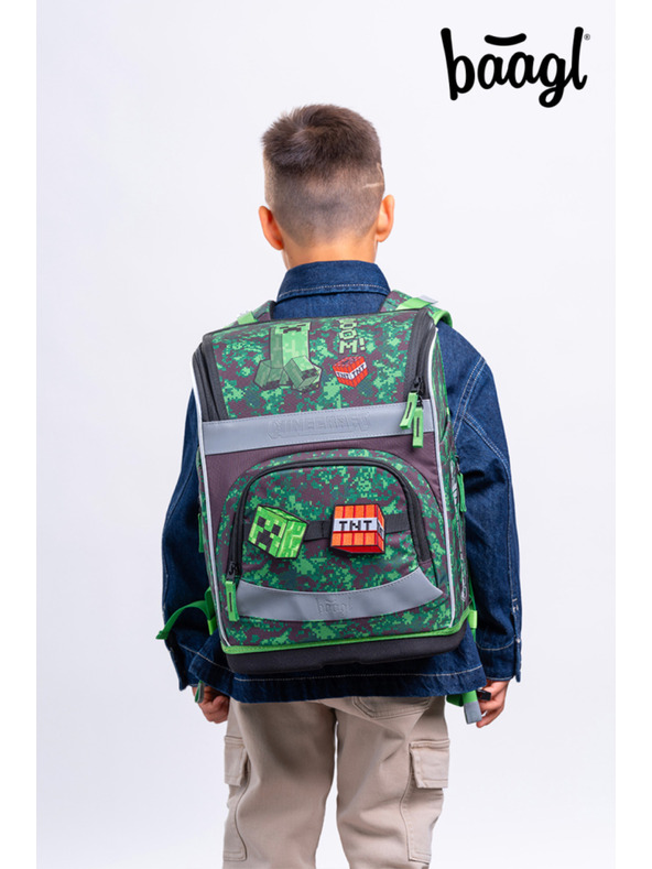 BAAGL  BAAGL Iskolai aktitáska Zippy Plus Minecraft Boom