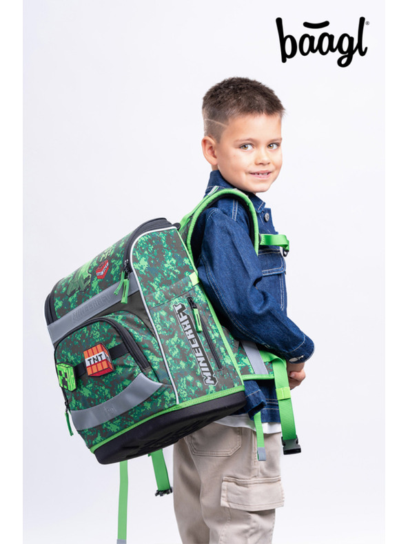 BAAGL  BAAGL Iskolai aktitáska Zippy Plus Minecraft Boom