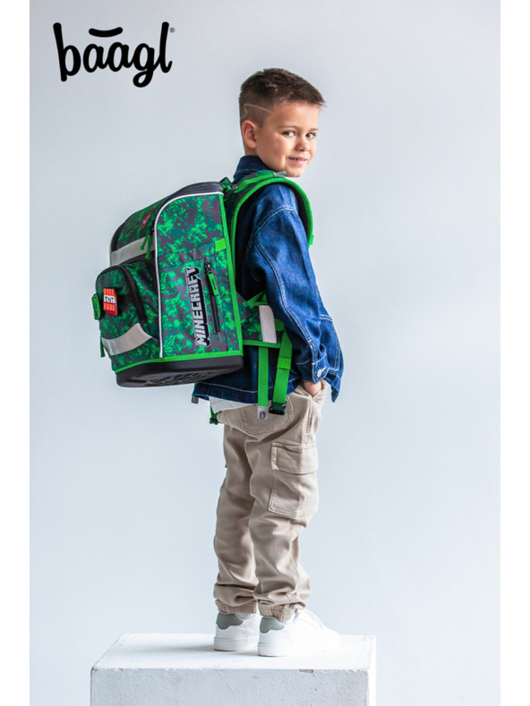 BAAGL  BAAGL Iskolai aktitáska Zippy Plus Minecraft Boom