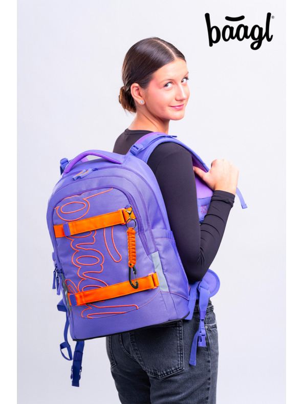 BAAGL  BAAGL SZETT 3 Skate Max Orange: hátizsák, tolltartó, zsák GRS