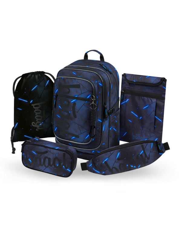 BAAGL  BAAGL SZETT 5 Cubic Flash: hátizsák, tolltartó, zsák, övtáska, notebook tok GRS