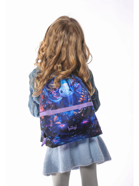 BAAGL  BAAGL SZETT 5 Ergo Axolotl: aktitáska, tolltartó, zsák, kötény, pénztárca