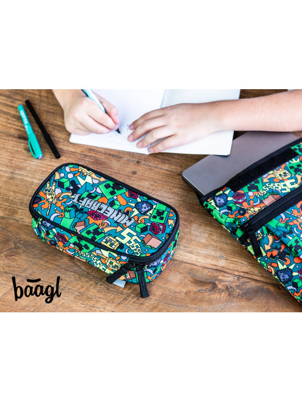 BAAGL  BAAGL SZETT 3 Skate Minecraft Chaos: hátizsák, tolltartó, zsák