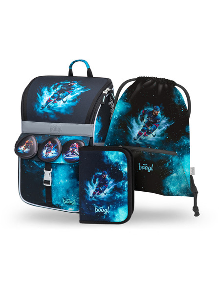 BAAGL  BAAGL SET 3 Zippy Hokej: aktatáska, tolltartó, zacskó