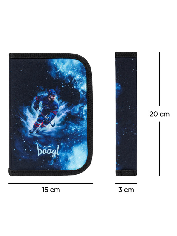 BAAGL  BAAGL SET 3 Zippy Hokej: aktatáska, tolltartó, zacskó