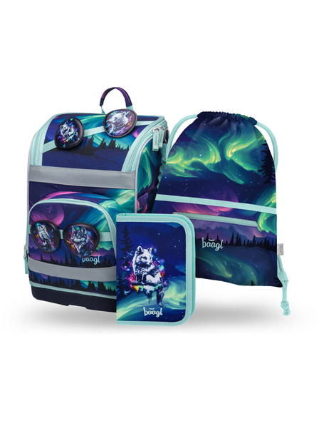 BAAGL  BAAGL SET 3 Zippy Plus Aurora: aktatáska, tolltartó, zacskó GRS