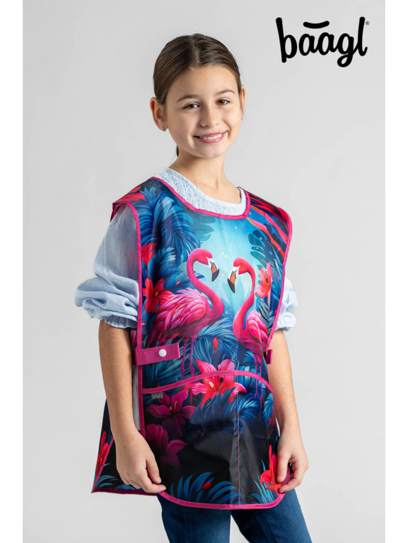 BAAGL  BAAGL SET 5 Airy Plus Flamingók: hátizsák, tolltartó, zacskó, kötény, pénztárca