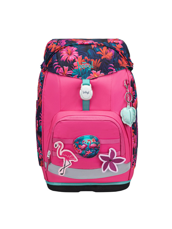 BAAGL  BAAGL SET 5 Airy Plus Flamingók: hátizsák, tolltartó, zacskó, kötény, pénztárca