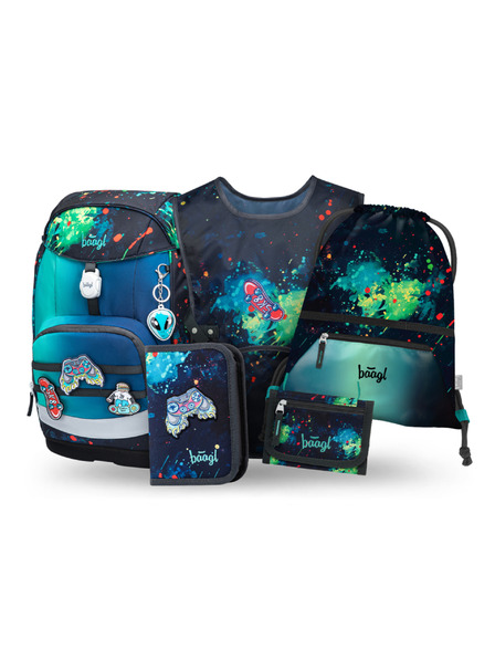 BAAGL  BAAGL SET 5 Airy Plus Chill: hátizsák, tolltartó, zacskó, kötény, pénztárca