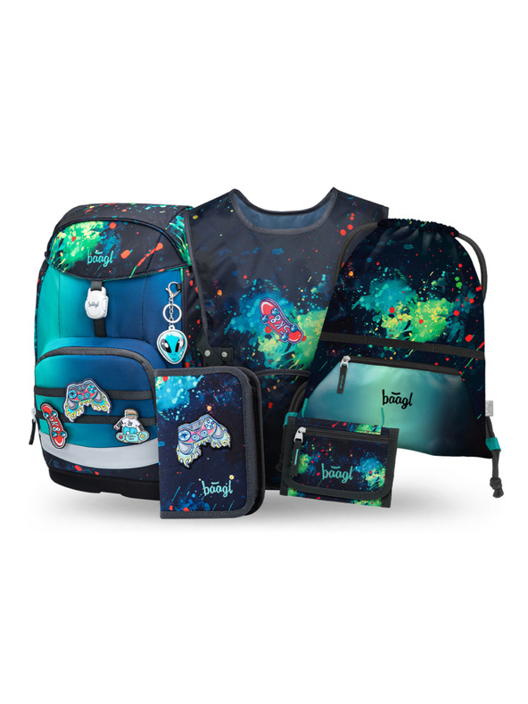 BAAGL  BAAGL SET 5 Airy Plus Chill: hátizsák, tolltartó, zacskó, kötény, pénztárca