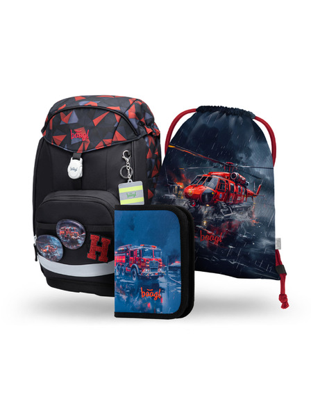 BAAGL  BAAGL SET 3 Airy Plus Mentőalakulat: hátizsák, tolltartó, zacskó