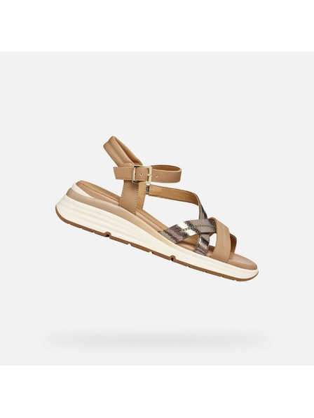 Geox Világos barna női szandál Geox Elowynne