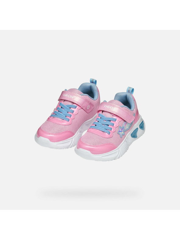 Geox Rózsaszín lány világító tornacipő Geox Assister