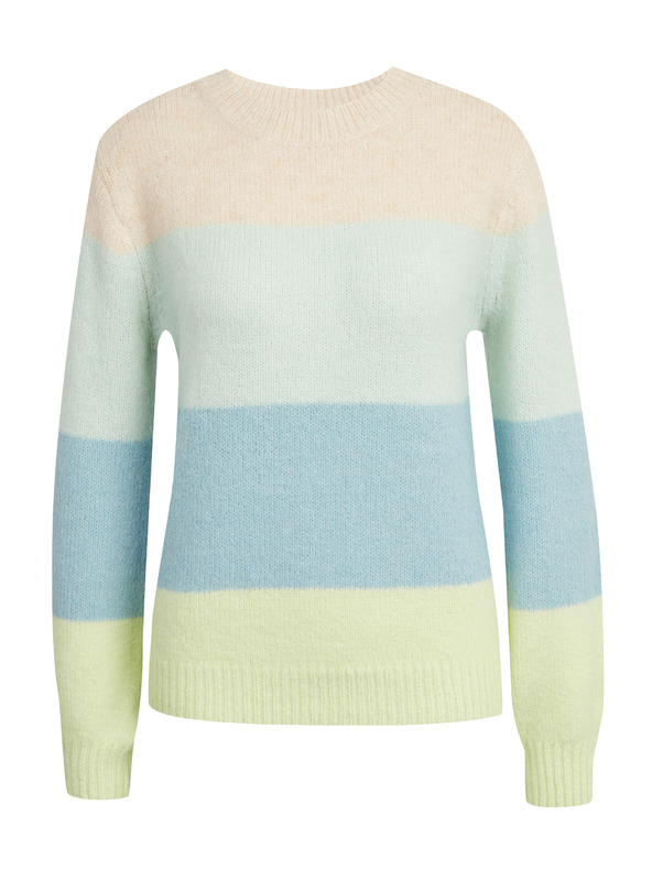 Orsay ORSAY kékeszöld női csíkos pulóver