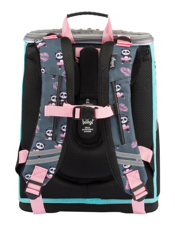 BAAGL  Szürke 3 szett zippy panda: aktatáska, tolltartó, táska Baagl