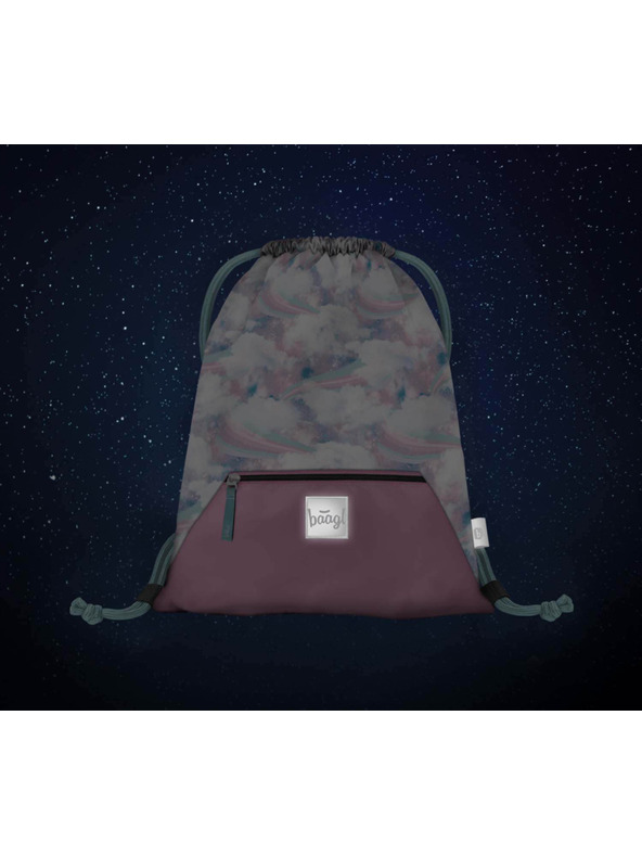 BAAGL  Kék táska zsebbel Baagl Nebe