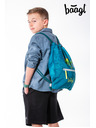 BAAGL  Zöld táska zsebbel Baagl T-Rex