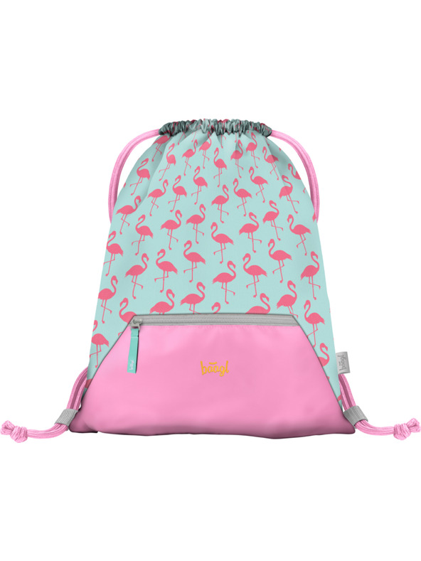 BAAGL  Rózsaszín táska zsebbel Baagl Flamingo