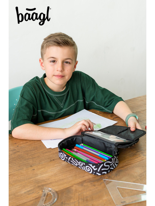 BAAGL  Fekete iskolai tolltartó Baagl Element