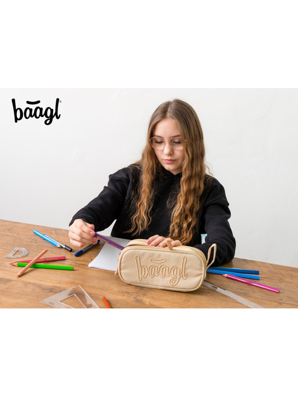 BAAGL  Bézs Diák tolltartó Baagl Bézs