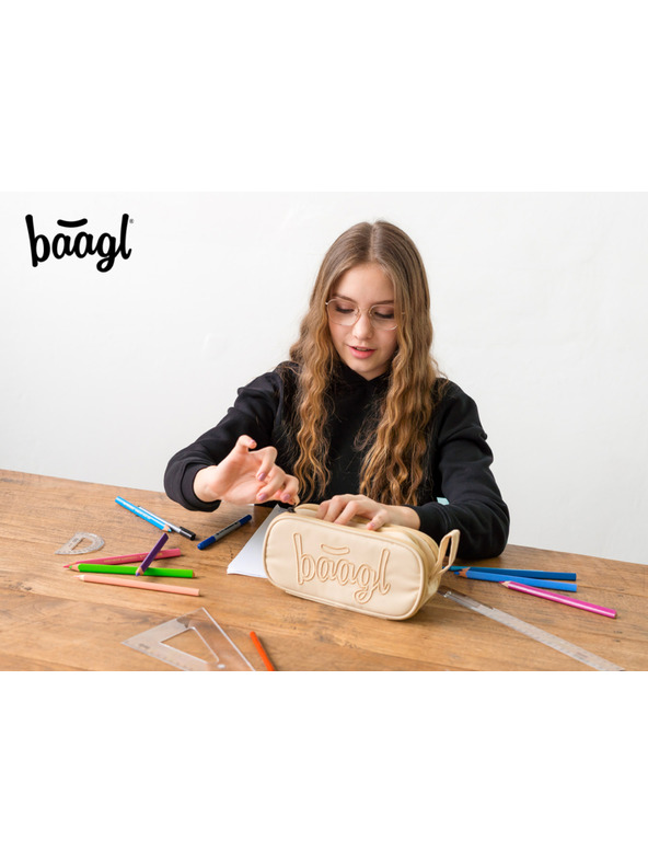 BAAGL  Bézs Diák tolltartó Baagl Bézs