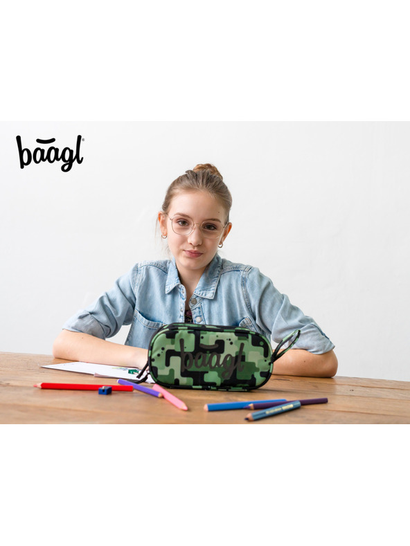 BAAGL  Zöld diák tolltartó etue Baagl Zöld