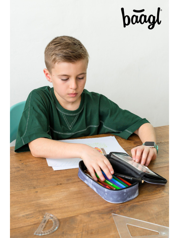 BAAGL  Szürke Iskolai tolltartó Baagl NASA Szürke Szürke