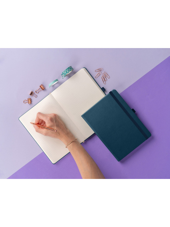 NOTIQUE NOTIQUE Notes Aprint Neo, kék, pöttyös, 15 x 21 cm