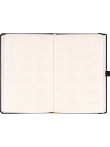 NOTIQUE NOTIQUE Notes Balacron, fekete, pöttyözött, 15 x 21 cm