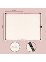 NOTIQUE NOTIQUE Notes Balacron, fekete, pöttyözött, 15 x 21 cm