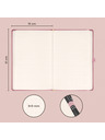 NOTIQUE NOTIQUE Notes Aprint Neo, rózsaszín, pöttyözött, 15 x 21 cm