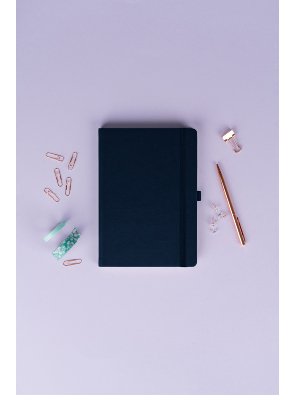 NOTIQUE NOTIQUE Notes Balacron, sötétkék, pöttyös, 15 x 21 cm