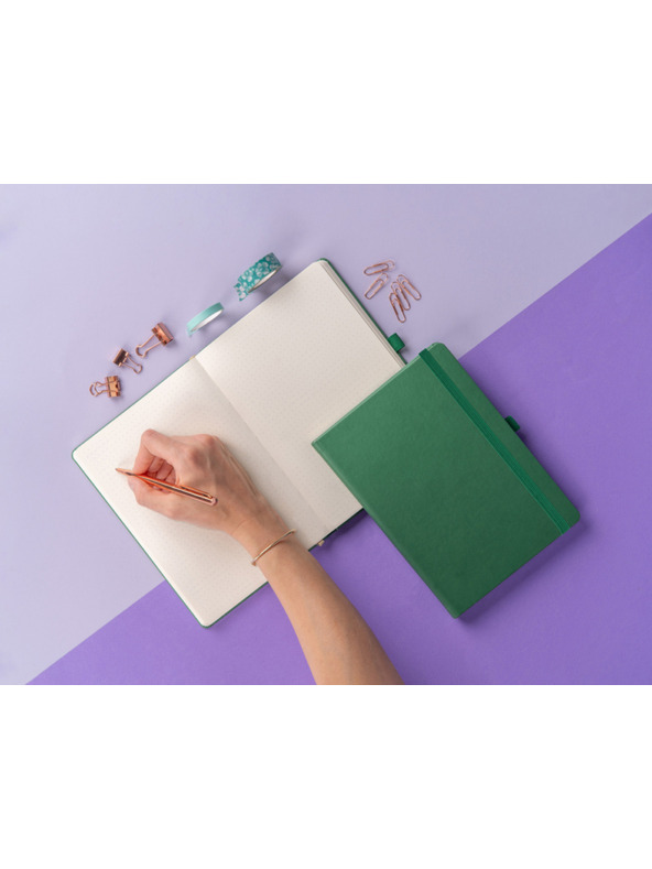 NOTIQUE NOTIQUE Notes Aprint, zöld, pöttyös, 15 x 21 cm