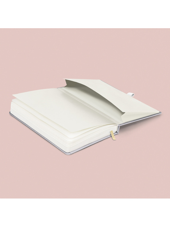 NOTIQUE NOTIQUE Notes Balacron, ezüst, pöttyös, 15 x 21 cm