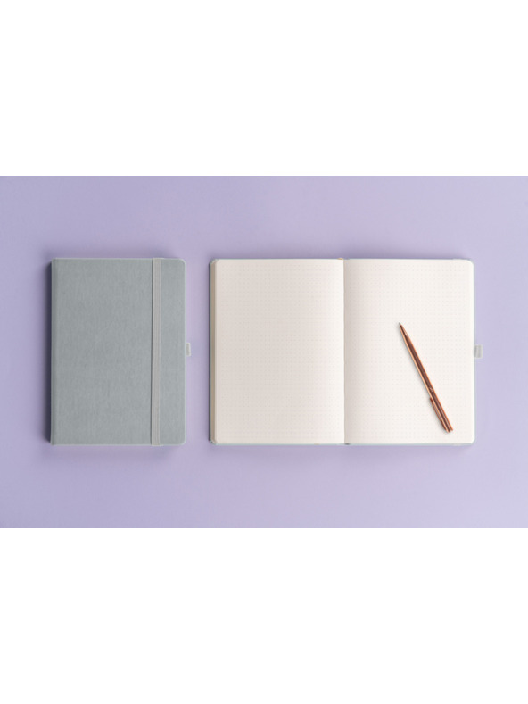 NOTIQUE NOTIQUE Notes Balacron, ezüst, pöttyös, 15 x 21 cm